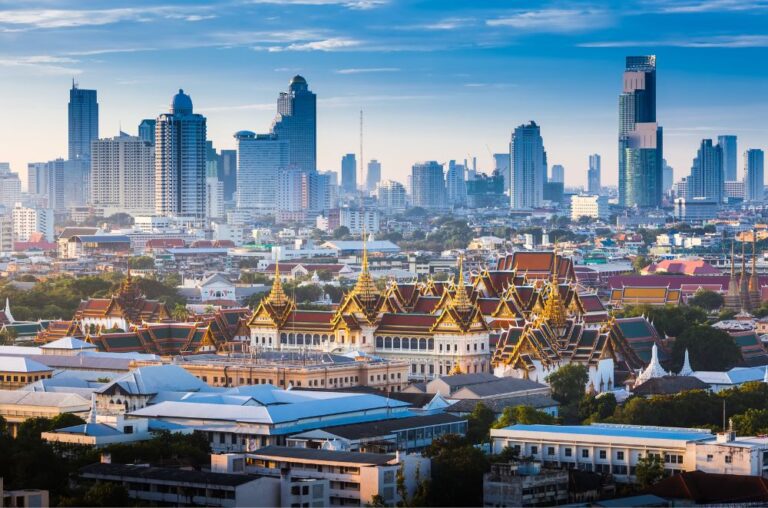 Image of Bangkok city skyline.